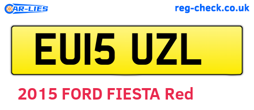 EU15UZL are the vehicle registration plates.