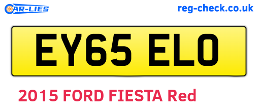 EY65ELO are the vehicle registration plates.
