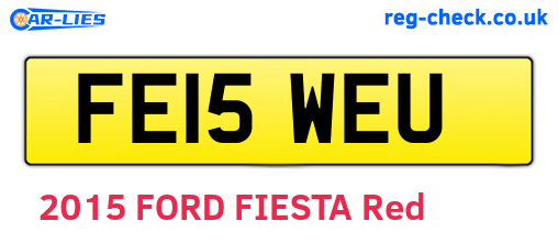 FE15WEU are the vehicle registration plates.