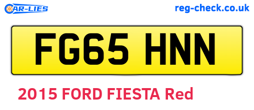 FG65HNN are the vehicle registration plates.