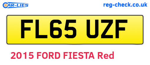 FL65UZF are the vehicle registration plates.