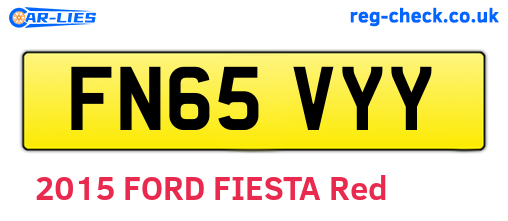 FN65VYY are the vehicle registration plates.