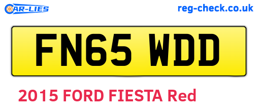 FN65WDD are the vehicle registration plates.