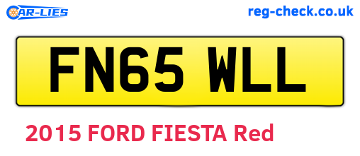 FN65WLL are the vehicle registration plates.