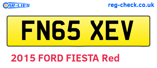 FN65XEV are the vehicle registration plates.