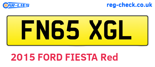 FN65XGL are the vehicle registration plates.