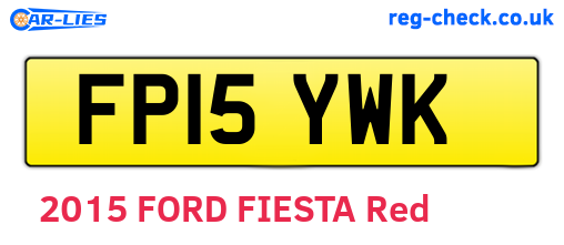 FP15YWK are the vehicle registration plates.