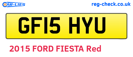 GF15HYU are the vehicle registration plates.