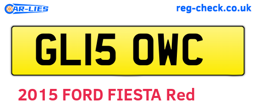 GL15OWC are the vehicle registration plates.