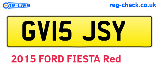 GV15JSY are the vehicle registration plates.