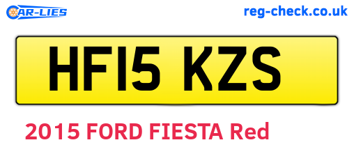 HF15KZS are the vehicle registration plates.