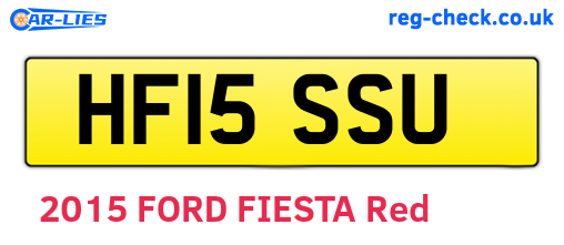 HF15SSU are the vehicle registration plates.