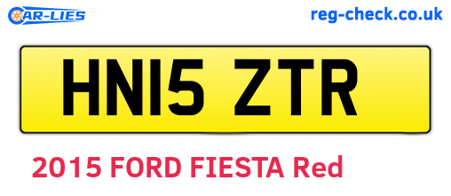 HN15ZTR are the vehicle registration plates.