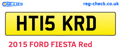 HT15KRD are the vehicle registration plates.