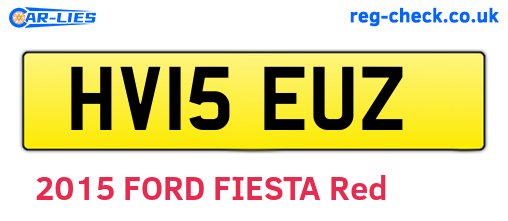 HV15EUZ are the vehicle registration plates.