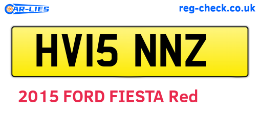 HV15NNZ are the vehicle registration plates.