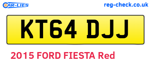KT64DJJ are the vehicle registration plates.