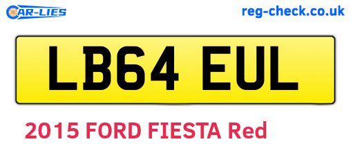 LB64EUL are the vehicle registration plates.