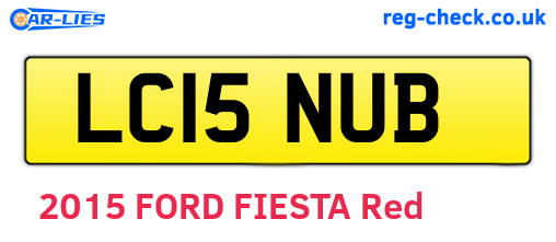 LC15NUB are the vehicle registration plates.