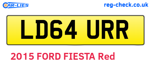 LD64URR are the vehicle registration plates.