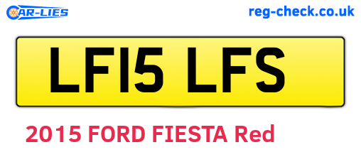 LF15LFS are the vehicle registration plates.
