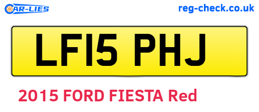 LF15PHJ are the vehicle registration plates.