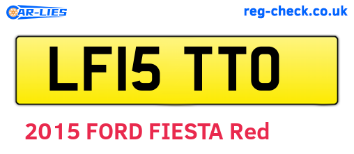 LF15TTO are the vehicle registration plates.