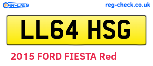 LL64HSG are the vehicle registration plates.