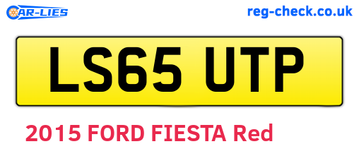 LS65UTP are the vehicle registration plates.
