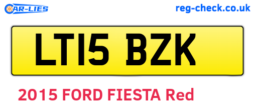 LT15BZK are the vehicle registration plates.