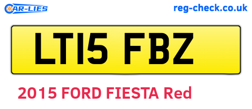 LT15FBZ are the vehicle registration plates.