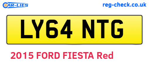 LY64NTG are the vehicle registration plates.