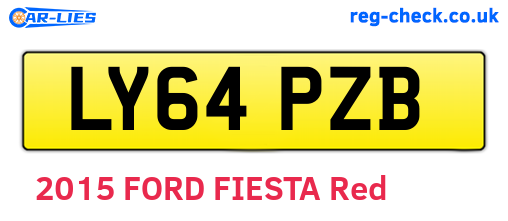 LY64PZB are the vehicle registration plates.