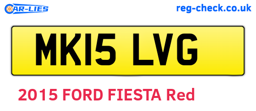 MK15LVG are the vehicle registration plates.