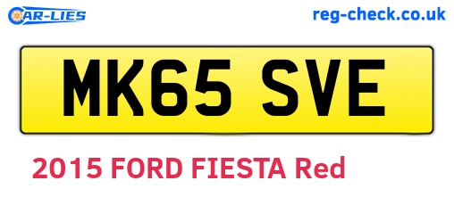 MK65SVE are the vehicle registration plates.