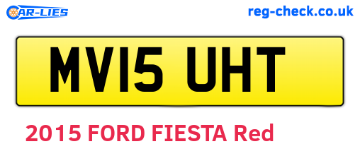 MV15UHT are the vehicle registration plates.