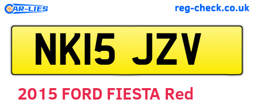 NK15JZV are the vehicle registration plates.
