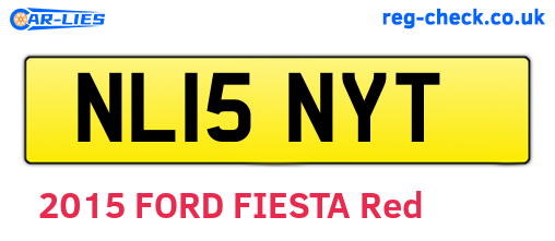NL15NYT are the vehicle registration plates.