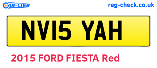 NV15YAH are the vehicle registration plates.