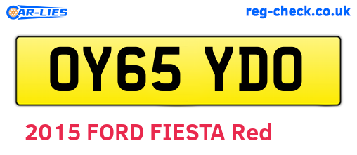 OY65YDO are the vehicle registration plates.