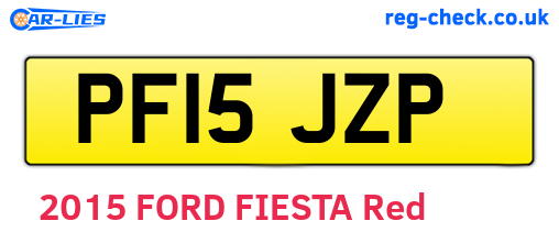 PF15JZP are the vehicle registration plates.