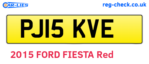 PJ15KVE are the vehicle registration plates.