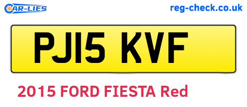 PJ15KVF are the vehicle registration plates.