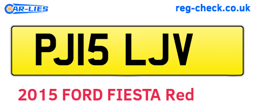 PJ15LJV are the vehicle registration plates.