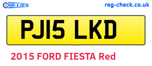 PJ15LKD are the vehicle registration plates.