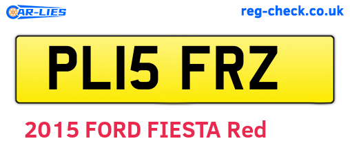 PL15FRZ are the vehicle registration plates.