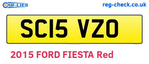 SC15VZO are the vehicle registration plates.