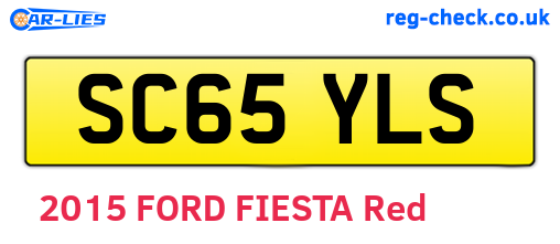 SC65YLS are the vehicle registration plates.