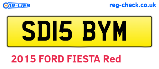 SD15BYM are the vehicle registration plates.