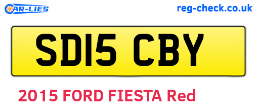 SD15CBY are the vehicle registration plates.